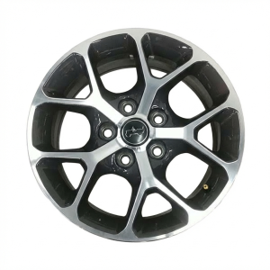 2024-2026 Jeep Wrangler Black 17x7.5 Y-Spoke Machined Charcoal Alloy Wheel (New OEM)