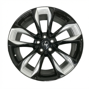 2024-2025 Lexus LC500 Black 21x9.5 10-Spoke Machined Black Alloy Wheel (New OEM)