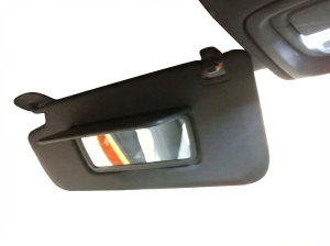 2020-2025 GMC Sierra 2500 HD Black Sun Visor without Vanity Light - Left (Driver) (Used OEM)