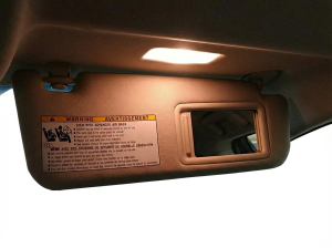 2015-2017 Lexus NX200t Gray Sun Visor with Vanity Light and Sunroof - Right (Passenger) (Used OEM)