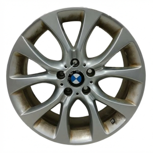 2014-2018 BMW X5 5 V-Spoke Painted Silver Alloy Wheel (Used OEM)
