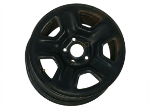 2018-2024 Jeep Wrangler Black 17x7.5 5-Spoke Steel Wheel (Used OEM)