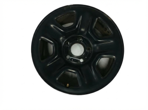2018-2024 Jeep Wrangler Black 17x7.5 5-Spoke Steel Wheel (Used OEM)
