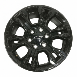 2022-2025 Chevrolet Silverado 1500 Black Gloss Black Painted Alloy Wheel (New OEM)