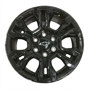2022-2025 Chevrolet Silverado 1500 Black Gloss Black Painted Alloy Wheel (New OEM)