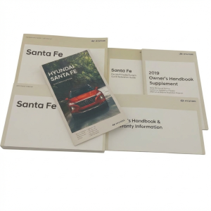 2019-2020 Hyundai Santa Fe Owners Manual with Storage Cover (Used OEM)