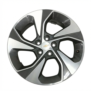 2017-2020 Chevrolet Sonic Black 17x6.5 5-Spoke Machined Charcoal Alloy Wheel (New OEM)