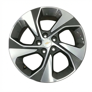 2017-2020 Chevrolet Sonic Black 17x6.5 5-Spoke Machined Charcoal Alloy Wheel (New OEM)