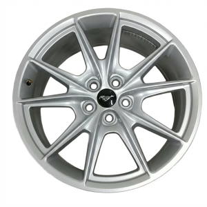 2024-2025 Ford Mustang Silver 19x8.5 10-Spoke Silver Alloy Wheel (New OEM)