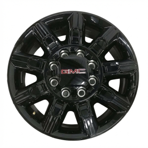 2024-2025 GMC Sierra 2500 HD Black 20x8.5 9-Spoke Gloss Black Alloy Wheel (New OEM)