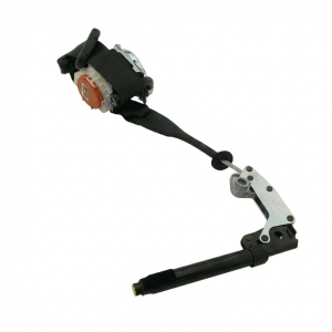 2015-2017 Ford Mustang Black Seat Belt Assembly with Pretensioner - Front (Used OEM)