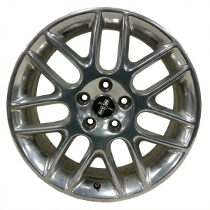 2012-2014 Ford Mustang 18x8 14-Spoke Polished Alloy Wheel (Used OEM)