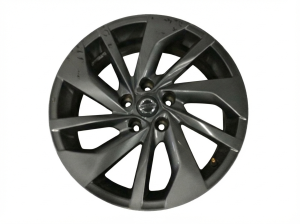 2014-2017 Nissan Rogue Black 18-inch 10-Spoke Dark Gray Alloy Wheel (Used OEM)