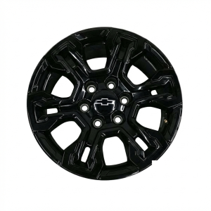 2022-2025 Chevrolet Silverado 1500 Black Gloss Black Painted Alloy Wheel (Used OEM)