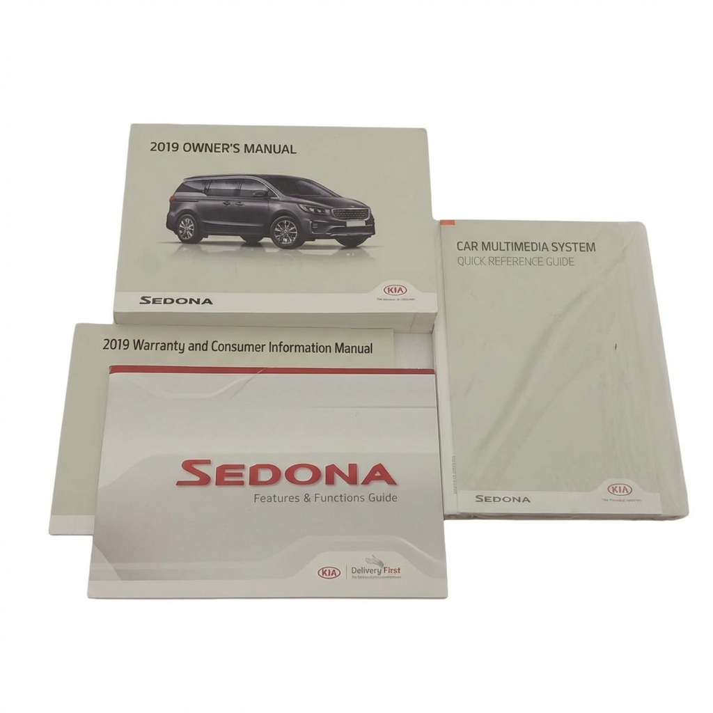 2015-2021 Kia Sedona Owners Manual with Storage Cover (Used OEM)