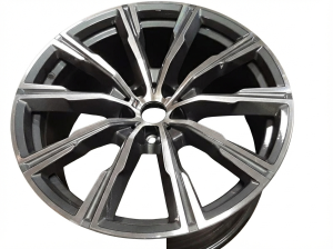 2020-2025 BMW X6 Black 20x10.5 10-Spoke Machined Black Alloy Rear Wheel (Remanufactured OEM)