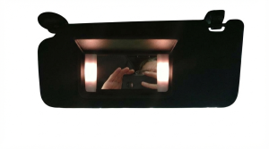 2014-2020 Acura RLX Black Sun Visor with Illuminated Mirror - Left (Driver) (Used OEM)
