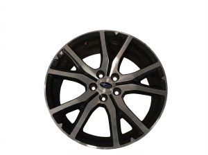 2017-2022 Subaru Impreza Black 17x7 5 V-Spoke Machined Charcoal Alloy Wheel (Used OEM)