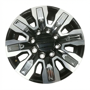 2024-2025 GMC Sierra 2500 HD Black 20x8.5 Black Machined Alloy Wheel with Inserts (Used OEM)