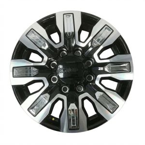 2024-2025 GMC Sierra 2500 HD Black 20x8.5 Black Machined Alloy Wheel with Inserts (New OEM)