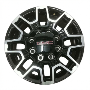 2024-2025 GMC Sierra 2500 HD Black 18x9 Machined Black Alloy Wheel (New OEM)