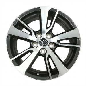 2016-2018 Toyota RAV4 Black 17x7 5-Split-Spoke Machined Charcoal Alloy Wheel (Used OEM)