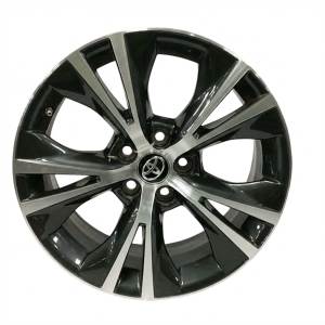 2016-2019 Toyota Highlander Gray 18-Inch 10-Spoke Machined Charcoal Alloy Wheel (Used OEM)