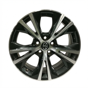 2016-2019 Toyota Highlander Gray 18-Inch 10-Spoke Machined Charcoal Alloy Wheel (Used OEM)