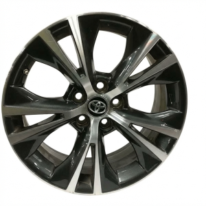 2016-2019 Toyota Highlander Gray 18-Inch 10-Spoke Machined Charcoal Alloy Wheel (Used OEM)