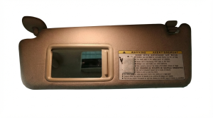 2007 Lexus GS430 Tan Illuminated Vanity Mirror Sun Visor - Left (Driver) (Used OEM)