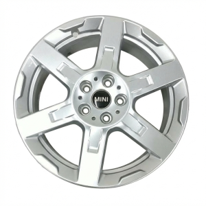2025-2026 Mini Cooper Countryman Silver 18x7.5 6-Spoke Silver Alloy Wheel (New OEM)