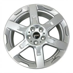 2025-2026 Mini Cooper Countryman Silver 18x7.5 6-Spoke Silver Alloy Wheel (New OEM)