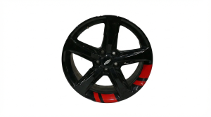 2018-2024 Chevrolet Equinox Black 5-Spoke Gloss Black Alloy Wheel with Redline (Used OEM)