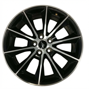 2015-2017 Ford Mustang 19x8.5 10-Spoke Machined Black Alloy Wheel (Used OEM)