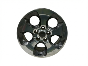 2013-2018 Jeep Wrangler Solid Spoke Painted and Polished Alloy Wheel (Used OEM)