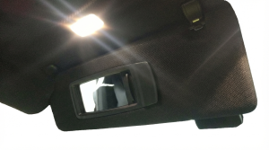  BMW 550i Black Sun Visor with Illuminated Vanity Mirror - Left (Driver) (Used OEM)