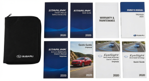 2020 Subaru Impreza Owners Manual with Storage Cover (Used OEM)