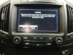 2015-2017 Buick Regal Black Radio Control Panel with Display (Used OEM)