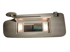 2013-2017 Cadillac XTS Gray Illuminated Vanity Mirror Sun Visor - Left (Driver) (Used OEM)