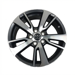 2016-2018 Toyota RAV4 Black 17x7 5-Split-Spoke Machined Charcoal Alloy Wheel (Used OEM)