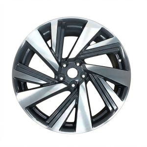 2015-2024 Nissan Murano Black 20x7.5 5 V-Spoke Machined Charcoal Alloy Wheel (Remanufactured OEM)