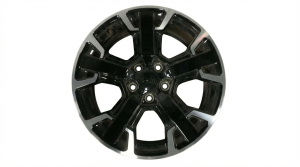 2023 Jeep Renegade 17x7 Machined Black Alloy Wheel (Used OEM)