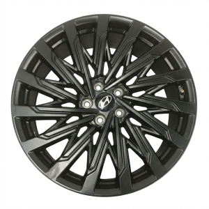 2024-2025 Hyundai Santa Fe Black 21x8.5 15-Spoke Painted Alloy Wheel (Used OEM)