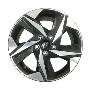 2021-2023 Hyundai Elantra Black 17x7 Machined Charcoal Alloy Wheel (Used OEM)