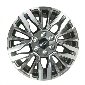 2025 Chevrolet Suburban Gray 20x9 V-Spoke Machined Charcoal Alloy Wheel (New OEM)