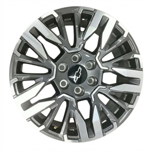 2025 Chevrolet Suburban Gray 20x9 V-Spoke Machined Charcoal Alloy Wheel (New OEM)