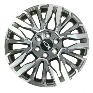 2025 Chevrolet Suburban Gray 20x9 V-Spoke Machined Charcoal Alloy Wheel (New OEM)