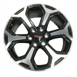 2025 GMC Yukon XL Black 20x9 6-Spoke Machined Charcoal Alloy Wheel (New OEM)