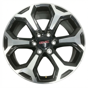 2025 GMC Yukon XL Black 20x9 6-Spoke Machined Charcoal Alloy Wheel (New OEM)