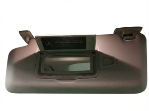 2015-2017 Mercedes-Benz C300 Tan Sun Visor with Illuminated Vanity Mirror - Left (Driver) (Used OEM)